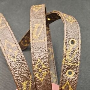 Louis Vuitton Monogram Brown Strap with Gold Details